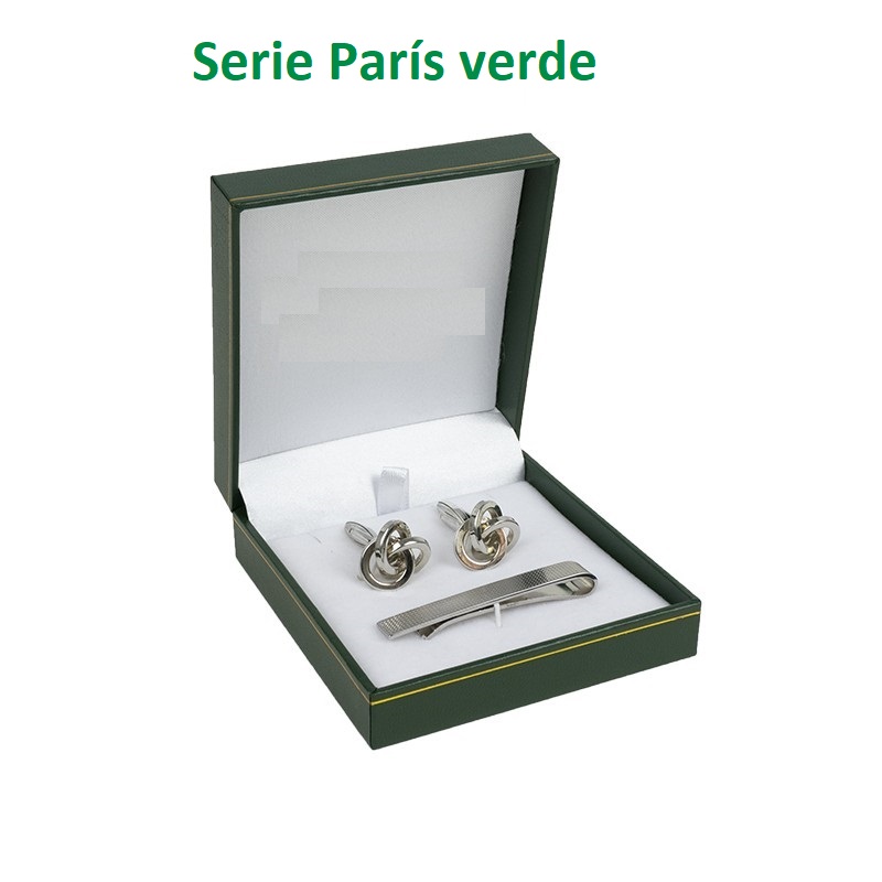 Paris case set Cufflinks and pin 87x91x30 mm.